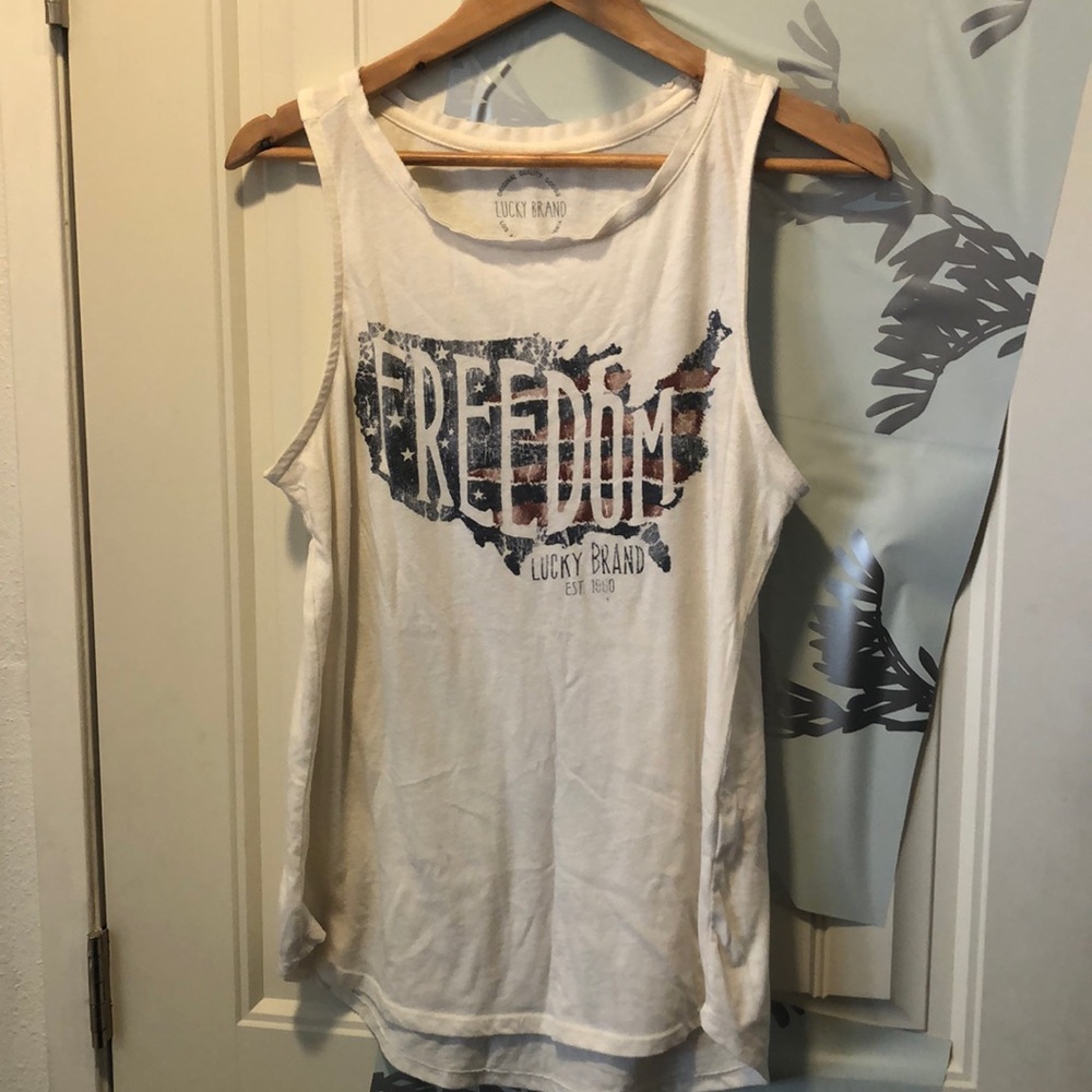 Lucky brand tank top size large